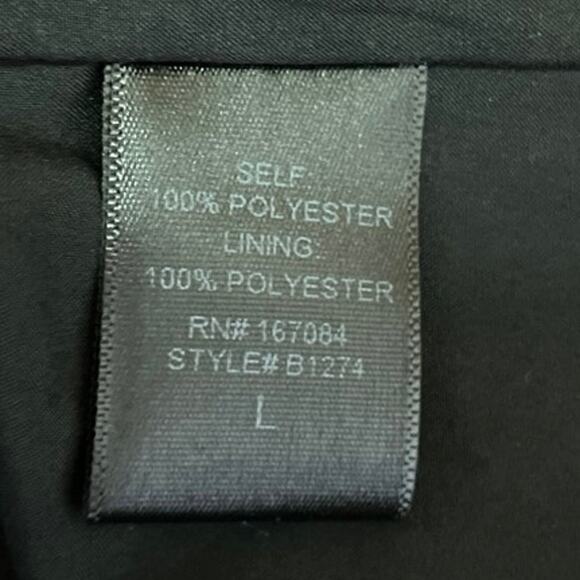 Pomander Place Black Elise Off Shoulder Velvet Velour Midi Cocktail Dress Size L - Picture 9 of 9